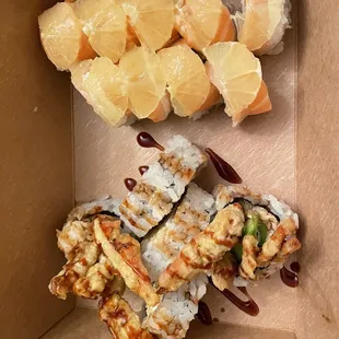 Top: 49 ERS Special Roll Bottom: Spider Roll