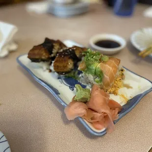Unagi Nigiri and 23. Taku Roll