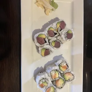 Tuna Roll Alaska Roll