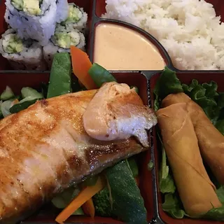 Lunch Grilled Salmon Teriyaki Bento Box