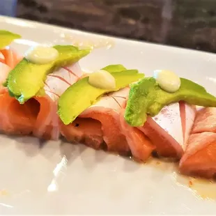 Salmon belly sashimi special