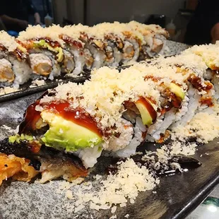 sashimi, sushi, sushi and sashimi, food