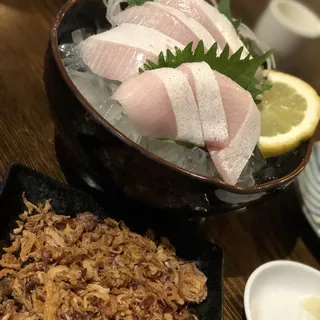 Albacore Crispy Onion Sashimi