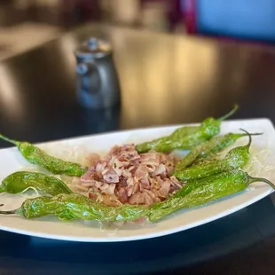 Bacon Shishito Peppers
