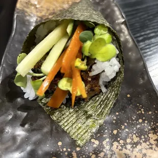 Salmon Skin Hand Roll