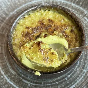 Matcha creme brulee