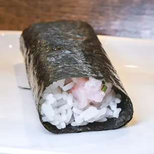 Yellowtail Hand Roll.