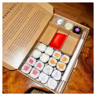 a box of sushi