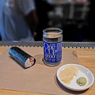 One of Eight Roll w/ One Cup Ozeki