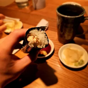 Crab handroll