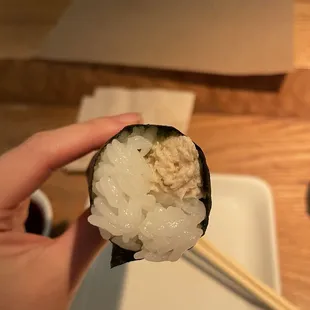 Crab or lobster I don't even remember because they're both just mush