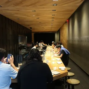 Seats open up fairly quickly because it's in and out here.