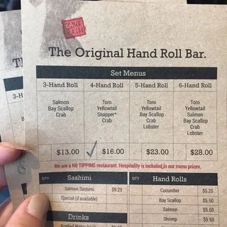 3-Hand Roll