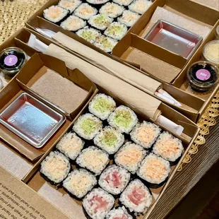 interior, sushi and sashimi