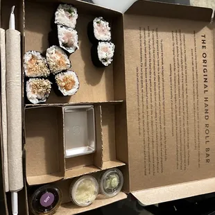 a box of sushi