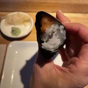 Tuna Hand Roll- just okay, very mushy tuna