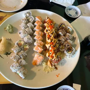 sashimi, sushi and sashimi, food, sushi