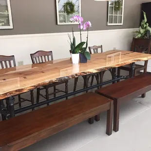 Large table for coming with friends