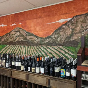 Plenty of wine to browse and enjoy!