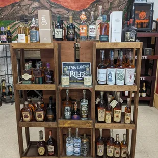Featuring craft whiskey, including local spirits from J. Riley!