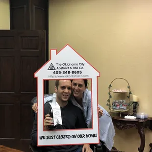 Jenni &amp; Erik closing on their first home at OCA Title and Abstract.