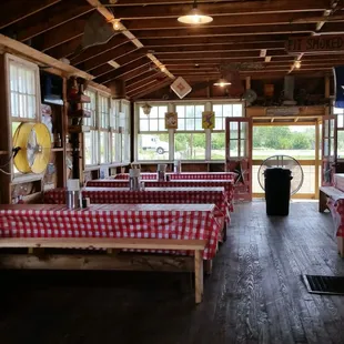 the inside of a restaurant