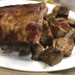 Babyback Ribs and beef burnt ends