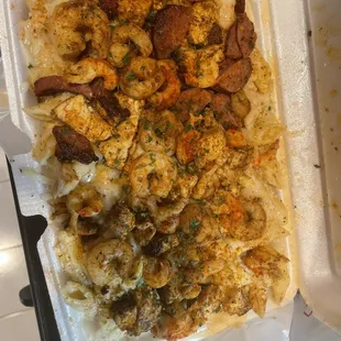 Seafood Alfredo
