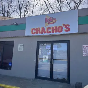 the front of the restaurant