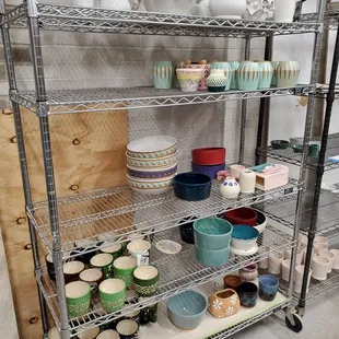 Completed pottery