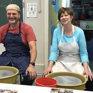 KC Clay Guild pottery throwing class