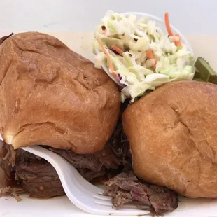 BBQ brisket sliders