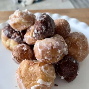 Variety of Donut Holes (Texas-sized and regular)