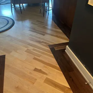 Dark boards replaced that don't match at all!