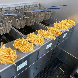 Come and enjoy this weekend with our popular fries  KC's Hamburger Express #fries #halal #restaurant Click on www.kcshamburger.com for more