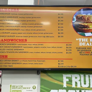 Chicken nuggets, sandwiches, burgers, Sauce, Salads available. Also come and try with hot chai.  www.kcshamburger.com