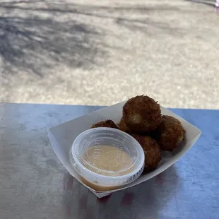 Panko Crusted Boudin Balls w/ Remoulade sauce