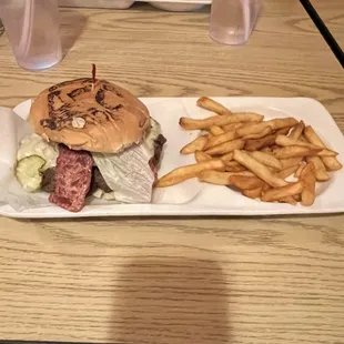 Fire Burger with bacon