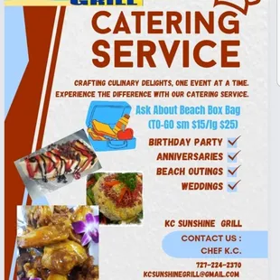 Catering Available for all Occasions