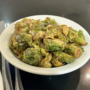 Brussel Sprouts $8. Not very good. I would skip.