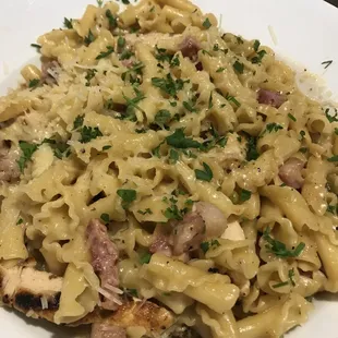 Blackened Chicken Carbonara