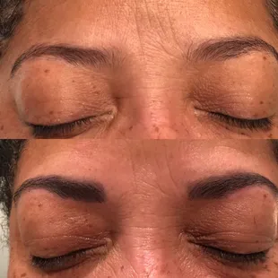 Brow wax &amp; tint