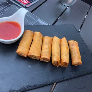 Lumpia- Filipino spring rolls, in Crystal River! Their chef is Filipino so it&apos;s legit!