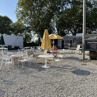 Exterior: restrooms on left &amp; kitchen on right