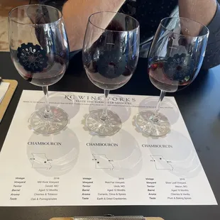 Local wine comparison tasting- see how location of the same grapes makes for very different wine!