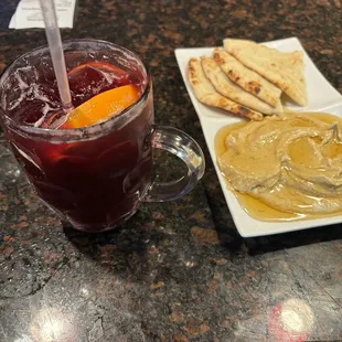 Sangria and Hummus