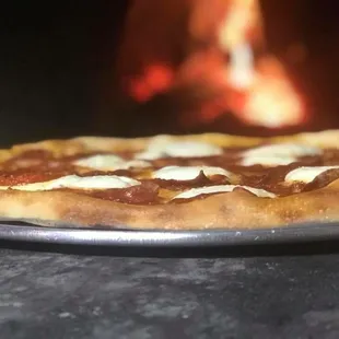 Our new Pepperoni Mascarpone Pizza!!