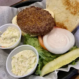 KC's Burger with Coleslaw instead of Fries