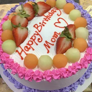 Mother&apos;s birthday cake.