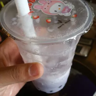 Taro with pearl. Tastes just as good as the other expensive places in the city